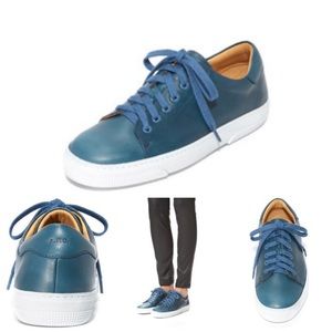 Women’s APC Steffi Blue Leather Sneakers